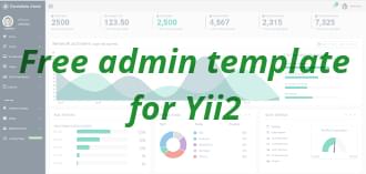 Бесплатная тема админки для Yii framework 2